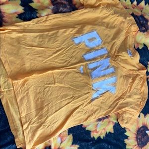 victoria secret PINK yellow tee!